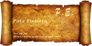 Patz Eudoxia névjegykártya